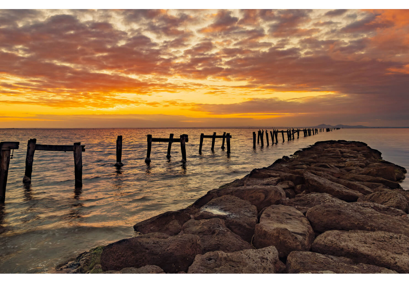 Модульная картина Закат на берегу океана | купить картину в Балакове Модульная картина Закат на берегу океана